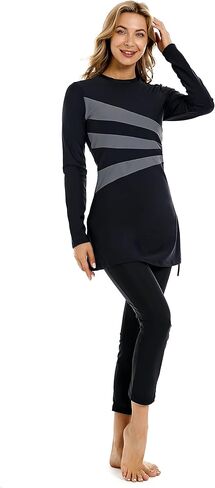 TianMaiGeLun Muslim Swimsuits for Women 3 Pcs Long Sleeve Modest Swimwear Islamic Arabic Swimming Suit Burkinis Costume Hijab in Saudi Arabia
