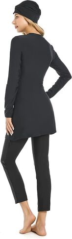 TianMaiGeLun Muslim Swimsuits for Women 3 Pcs Long Sleeve Modest Swimwear Islamic Arabic Swimming Suit Burkinis Costume Hijab in Saudi Arabia