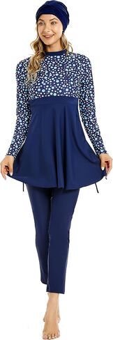 TianMaiGeLun Muslim Swimsuits for Women 3 Pcs Long Sleeve Modest Swimwear Islamic Arabic Swimming Suit Burkinis Costume Hijab in Saudi Arabia