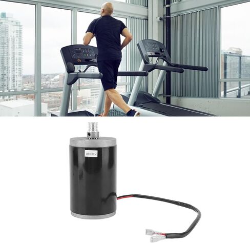 180V 200W DC Treadmill Drive Motor, Aluminum Alloy, Treadmill Brush Motor Part, Easy Installation, Wide Applications with All Copper Coil for Shedding Machine, Running Machine in Saudi Arabia