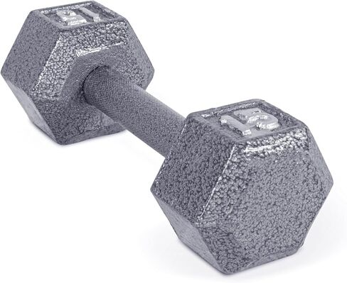 CAP Barbell Cast Iron Hex Dumbbell, Single, 15 lb in Saudi Arabia