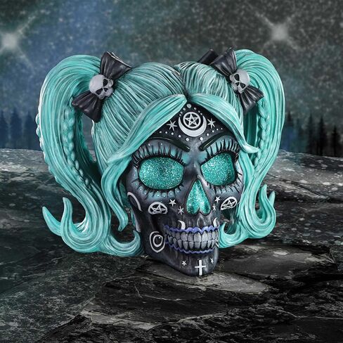 تمثال رائع من Nemesis Now Drop Dead Gorgeous، زينة جمجمة دمية Baphomet الغامضة، ديكور قوطي يمكن تجميعه وهدية، مرسومة يدويًا بخبرة، 20.5 سم - حل وتخثر in Kuwait