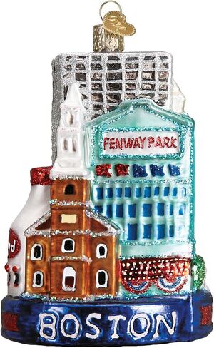 Old World Christmas Glass Blown Ornament Boston City (20094) in Saudi Arabia