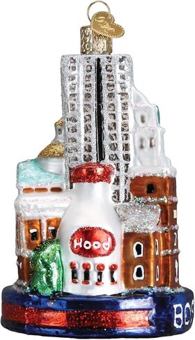 Old World Christmas Glass Blown Ornament Boston City (20094) in Saudi Arabia