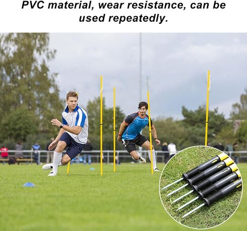 جيرني أعلام ركن كرة القدم مجموعة من 4، أعلام كرة القدم 4.9 قدم أقطاب خفة الحركة للتدريب على كرة القدم، أعلام زاوية ملعب كرة القدم المحمولة مع حقيبة تخزين، أقطاب علم كرة القدم البلاستيكية، gernie93ups7xioq in Kuwait