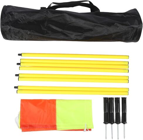 جيرني أعلام ركن كرة القدم مجموعة من 4، أعلام كرة القدم 4.9 قدم أقطاب خفة الحركة للتدريب على كرة القدم، أعلام زاوية ملعب كرة القدم المحمولة مع حقيبة تخزين، أقطاب علم كرة القدم البلاستيكية، gernie93ups7xioq in Kuwait