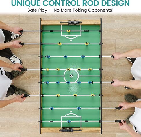 طاولة كرة قدم من IDEALHOUSE مقاس 48 بوصة، لعبة طاولة كرة القدم للأطفال والكبار، طاولة كرة قدم للمنزل، غرفة ألعاب رياضية داخلية، سهلة التجميع in Kuwait