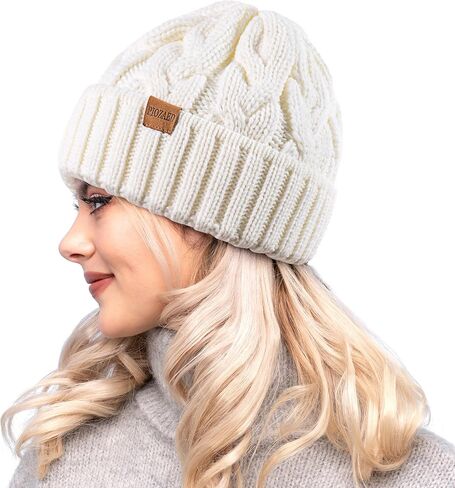 Womens Winter Knitted Beanie Hat Knit Warm Skull Cap Skull Cap Beanie for Women 2 Packs in Saudi Arabia