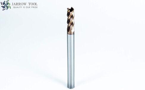 مجموعة مطحنة كربيد ذات نهاية مربعة (عبوة من 5) - مطحنة نهاية 1/32 لسبائك الفولاذ/المعادن الصلبة - 4 مجموعة طحن أنف مربعة مطلية بـ 4 فلوت TiAlN لأدوات الطحن بآلة CNC in Kuwait