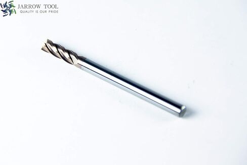 مجموعة مطحنة كربيد ذات نهاية مربعة (عبوة من 5) - مطحنة نهاية 1/32 لسبائك الفولاذ/المعادن الصلبة - 4 مجموعة طحن أنف مربعة مطلية بـ 4 فلوت TiAlN لأدوات الطحن بآلة CNC in Kuwait