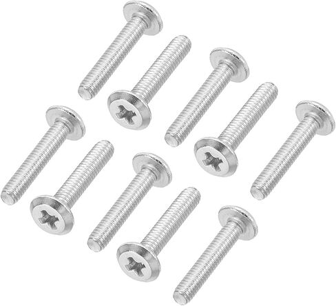 PATIKIL Round Head Phillips Screws, 120 Pack M2.5-0.45 x 16mm 304 Stainless Steel 18-8 Full Thread, Machine Screw Furniture Screw Connector Bolts in Saudi Arabia