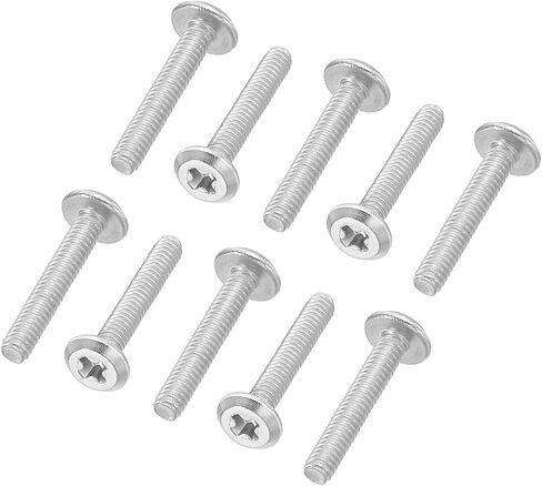 PATIKIL Round Head Phillips Screws, 120 Pack M2.5-0.45 x 16mm 304 Stainless Steel 18-8 Full Thread, Machine Screw Furniture Screw Connector Bolts in Saudi Arabia