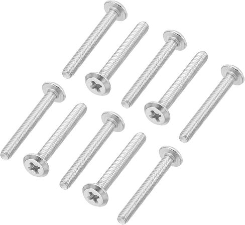 PATIKIL Round Head Phillips Screws, 120 Pack M2.5-0.45 x 16mm 304 Stainless Steel 18-8 Full Thread, Machine Screw Furniture Screw Connector Bolts in Saudi Arabia