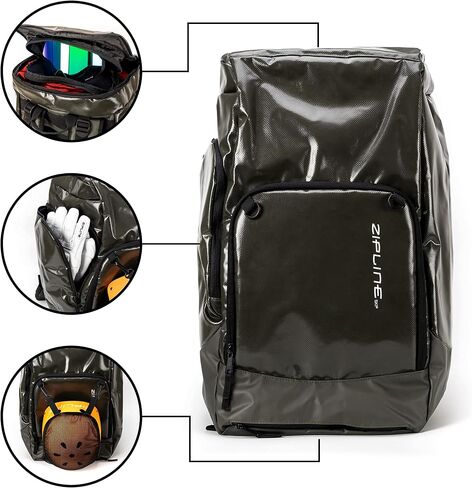 Zipline Rucksack Ski Boot Bag Backpack – The Choice Snowboarding Bag of Olympian Skier Athletes – Snowboard Gear Bag for Air Travel – Skiing Accessories Storage Bag – Waterproof Snow Boot Bag in Saudi Arabia
