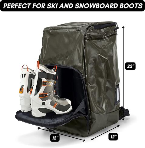 Zipline Rucksack Ski Boot Bag Backpack – The Choice Snowboarding Bag of Olympian Skier Athletes – Snowboard Gear Bag for Air Travel – Skiing Accessories Storage Bag – Waterproof Snow Boot Bag in Saudi Arabia