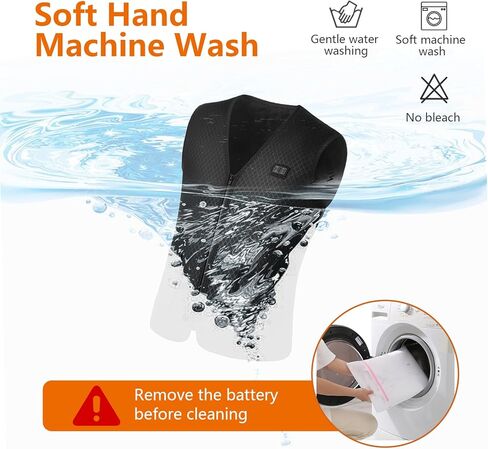 سترة Sojoy الذكية للتدفئة للرجال والنساء، سترة تسخين USB قابلة للغسل مع 7 مناطق تسخين للمشي لمسافات طويلة والصيد وصيد الأسماك، مقاس XL (البطارية غير متضمنة) in Kuwait