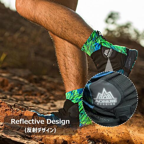 أغطية أحذية واقية من Azarxis Low Trail Gaiters عاكسة للكاحل مع حماية من الأشعة فوق البنفسجية للوقاية من الرمال المسامية للنساء والرجال والشباب والمشي لمسافات طويلة والتسلق (أرجواني) in Kuwait