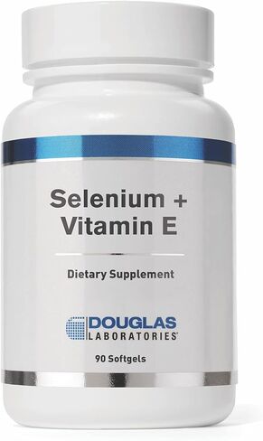 Douglas Laboratories Selenium + Vitamin E | 400 I.U. of Natural Form of Vitamin E and 50 mcg. of Selenium | 90 Softgels in Saudi Arabia