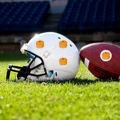 200 Pcs Award Decals Pancake Block Sticker Stack of Pancakes with Blueberry Cartoon Vinyl Sticker 1/8 Inch Sports Helmet Stickers for Hockey Football Lacrosse in Saudi Arabia