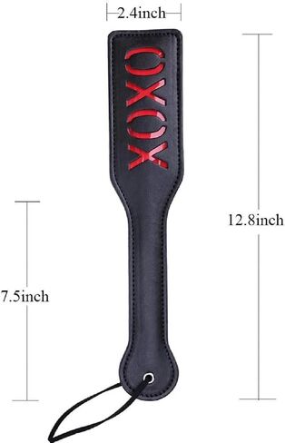 Leather Paddle Leather Short Paddle Riding Crop with Smooth Finish, 12.5inch Total Length, Horse Training Paddle Whip (Black) in Saudi Arabia