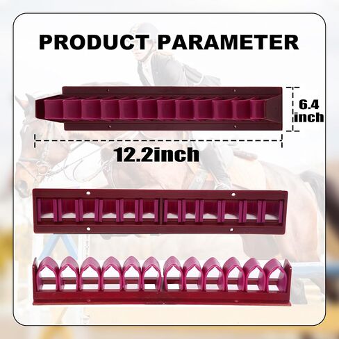 Horse Whip Crop Holder Rack Wall Mounted Bracket Hanger Horse Trailer Accessories for Tack Room (Purple) in Saudi Arabia