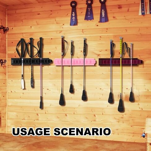 Horse Whip Crop Holder Rack Wall Mounted Bracket Hanger Horse Trailer Accessories for Tack Room (Purple) in Saudi Arabia