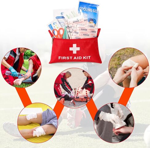 First Aid Kit 116 Piece Small First Aid Kit for Car, Home, Offices, Emergency Supplies/Survival Kit for Vehicle Travel, Camping, Hiking, Outdoor Essentials in Saudi Arabia