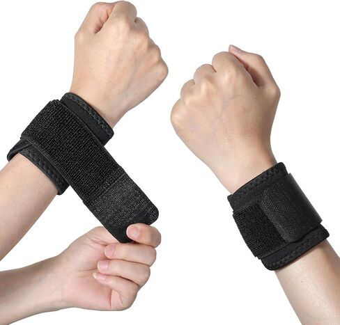 4 Pcs Wrist Wrap Carpal Tunnel Wrist Compression Strap Wrist Brace Wrist Band Wrist Support for Fitness,Adjustable Wrist Brace,Exercise,Sports,for Men and Women in Saudi Arabia