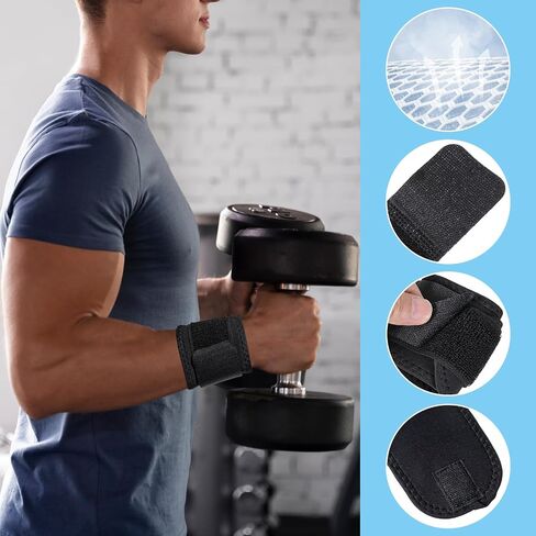 4 Pcs Wrist Wrap Carpal Tunnel Wrist Compression Strap Wrist Brace Wrist Band Wrist Support for Fitness,Adjustable Wrist Brace,Exercise,Sports,for Men and Women in Saudi Arabia
