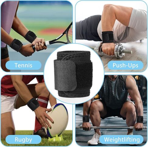 4 Pcs Wrist Wrap Carpal Tunnel Wrist Compression Strap Wrist Brace Wrist Band Wrist Support for Fitness,Adjustable Wrist Brace,Exercise,Sports,for Men and Women in Saudi Arabia