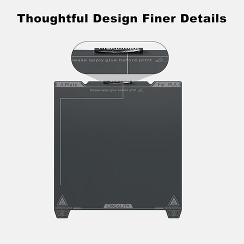 Creality K1C لوحة بناء بلوري PEI، منصة طباعة لوحة فولاذية زنبركية مرنة 235x235 مم لـ Ender 3 S1/ Pro، Ender 3 Neo، Ender 3 V2 Neo، Ender 5 S1، Ender 3 V3 SE، Ender KE K1C، K1 in Kuwait
