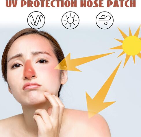 UV Protection Nose Patch Breathable Comfortable Sunscreen Golf Nose Bandage for Helping Protect Nose Against Sunlight UV Damage in Saudi Arabia