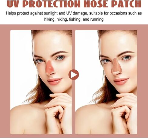 UV Protection Nose Patch Breathable Comfortable Sunscreen Golf Nose Bandage for Helping Protect Nose Against Sunlight UV Damage in Saudi Arabia