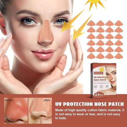 UV Protection Nose Patch Breathable Comfortable Sunscreen Golf Nose Bandage for Helping Protect Nose Against Sunlight UV Damage in Saudi Arabia