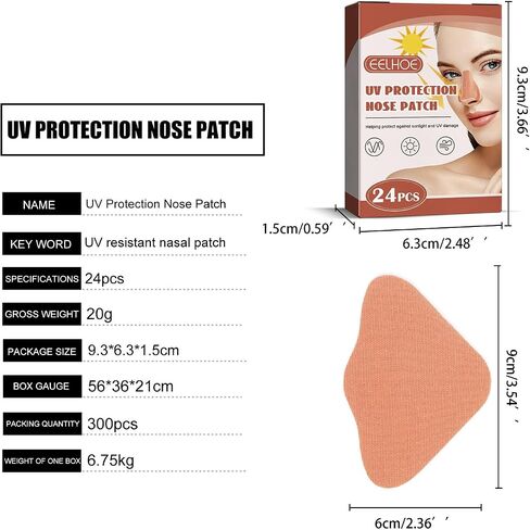 UV Protection Nose Patch Breathable Comfortable Sunscreen Golf Nose Bandage for Helping Protect Nose Against Sunlight UV Damage in Saudi Arabia
