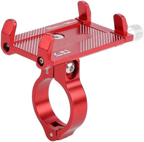 VGEBY1 Bike Phone Holder, 3 Colors Adjustable Smartphone Mount Aluminum Alloy Bike Handlebar Phone Clip(red) in Saudi Arabia