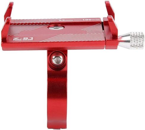 VGEBY1 Bike Phone Holder, 3 Colors Adjustable Smartphone Mount Aluminum Alloy Bike Handlebar Phone Clip(red) in Saudi Arabia