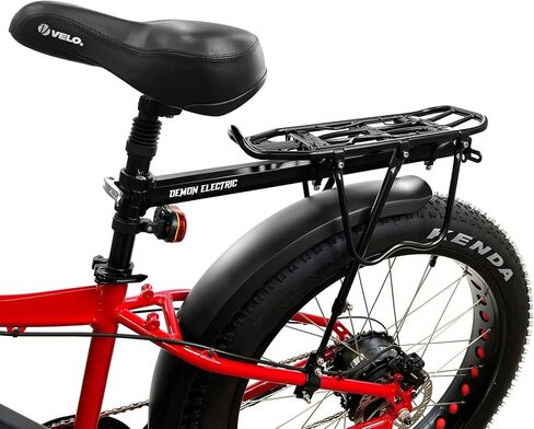 حامل الدراجة العالمي Demon Powersports باللون الأسود مصنوع من مادة الألومنيوم خفيفة الوزن، الحجم قابل للتعديل بين 24 بوصة و28 بوصة وقادر على حمل كل شيء يصل إلى 25 كجم (55 رطلاً) in Kuwait