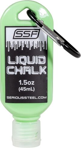 SERIOUS STEEL FITNESS Liquid Chalk/Weightlifting Liquid Chalk (1.5 oz / 45 ml) Powerlifting, Weightlifting, Rock Climbing, Cross Training Chalk in Kuwait