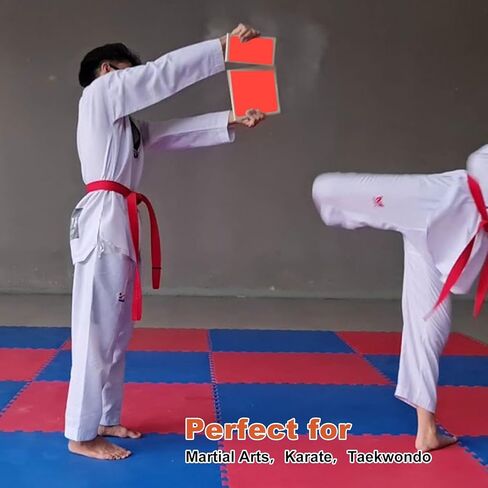 لوحات QTLCOHD قابلة للكسر، لوحات كسر فنون الدفاع عن النفس، الكاراتيه، لوحات التايكوندو، لوحات كسر الرغوة، فنون الدفاع عن النفس، تدريب النينجا، معدات الملاكمة EVA (أحمر) in Kuwait