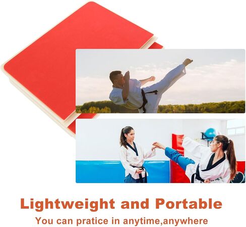 لوحات QTLCOHD قابلة للكسر، لوحات كسر فنون الدفاع عن النفس، الكاراتيه، لوحات التايكوندو، لوحات كسر الرغوة، فنون الدفاع عن النفس، تدريب النينجا، معدات الملاكمة EVA (أحمر) in Kuwait