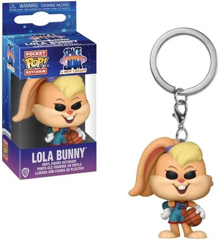 أفلام سلسلة مفاتيح Funko POP: Space Jam، A New Legacy - Lola Bunny، متعددة الألوان، 2 بوصة (56238) in Saudi Arabia