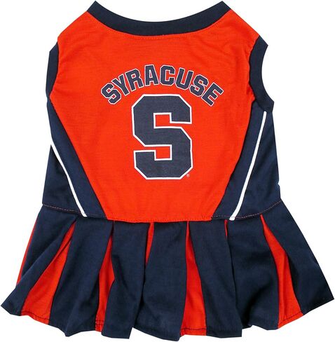 Pets First NCAA Syracuse Orange Dog Cheerleader Outfit, X-Small in Saudi Arabia