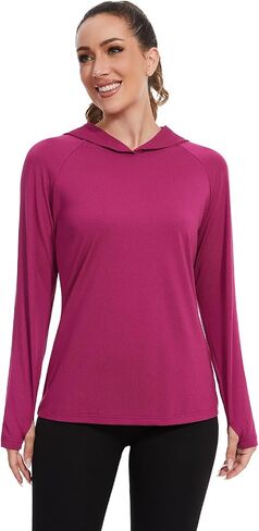 Femdouce 3 Pack Upf 50+ Sun Protection Hoodie For Women Athletic Long Sleeve Hoodie Shirt Lightweight With Thumb Hole in Saudi Arabia