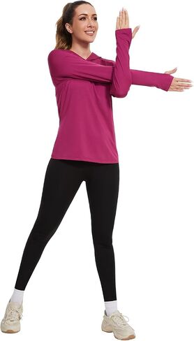 Femdouce 3 Pack Upf 50+ Sun Protection Hoodie For Women Athletic Long Sleeve Hoodie Shirt Lightweight With Thumb Hole in Saudi Arabia