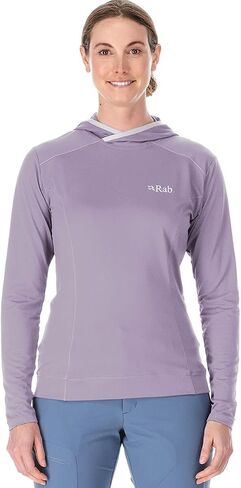 Rab Women's Force Hoody - Lightweight Long-Sleeve Hooded Baselayer Shirt for Hiking, Climbing, & Trail Running in Saudi Arabia