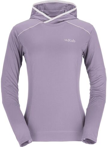 Rab Women's Force Hoody - Lightweight Long-Sleeve Hooded Baselayer Shirt for Hiking, Climbing, & Trail Running in Saudi Arabia