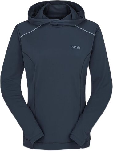 Rab Women's Force Hoody - Lightweight Long-Sleeve Hooded Baselayer Shirt for Hiking, Climbing, & Trail Running in Saudi Arabia