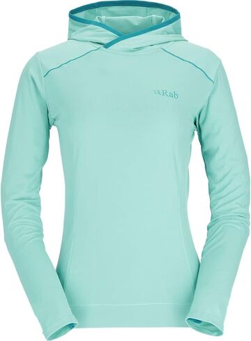 Rab Women's Force Hoody - Lightweight Long-Sleeve Hooded Baselayer Shirt for Hiking, Climbing, & Trail Running in Saudi Arabia