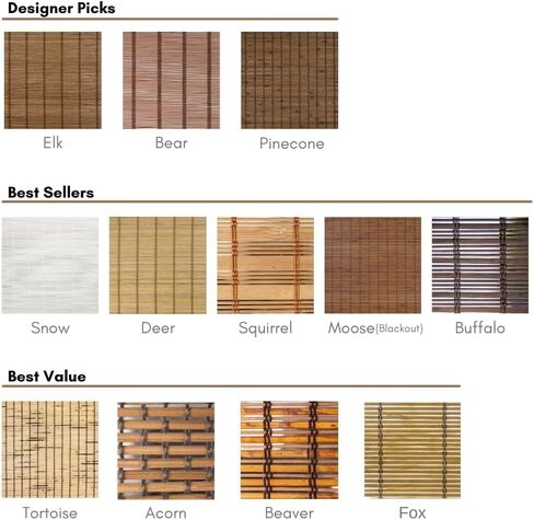 CHICOLOGY Bamboo Roman Shades - Designer Eco-Friendly Light Filtering Window Blinds, Ideal for Home & Patio, Premium Quality, Bear Brown, 23"W X 64"H in Saudi Arabia